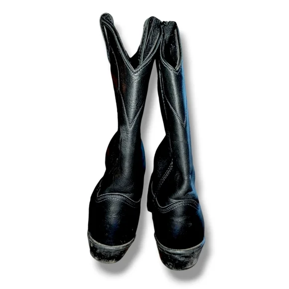 ABILENE Issac Black Round Toe Boots - Picture 5 of 8